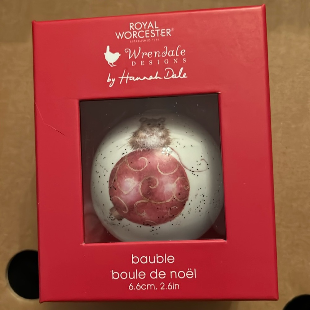 Royal Worcester bauble MOUSE